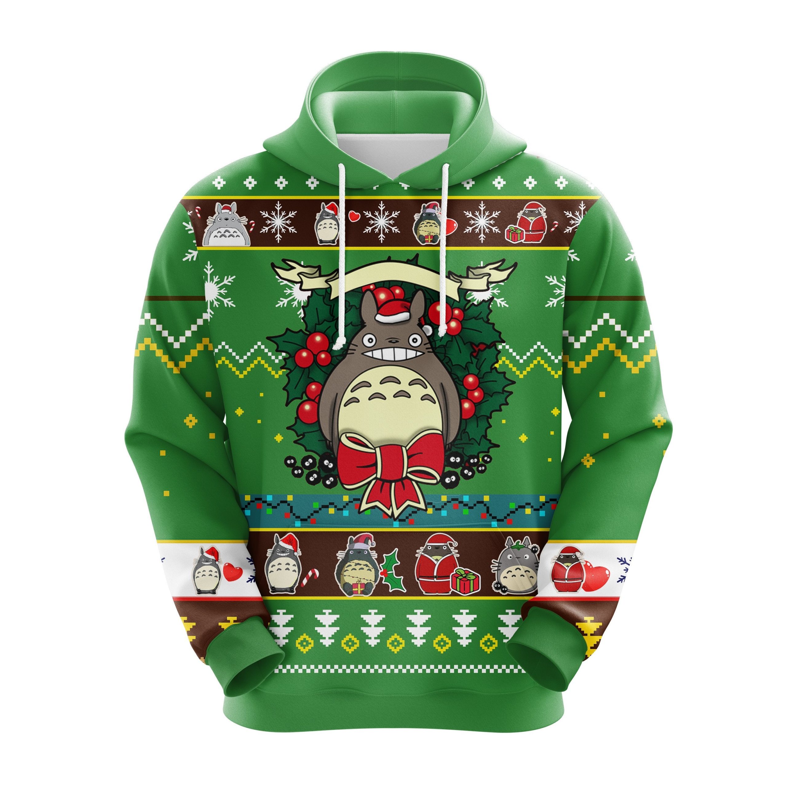Totoro Chibi Christmas Cute Noel Mc Ugly Hoodie 2 Amazing Gift Idea Thanksgiving Gift