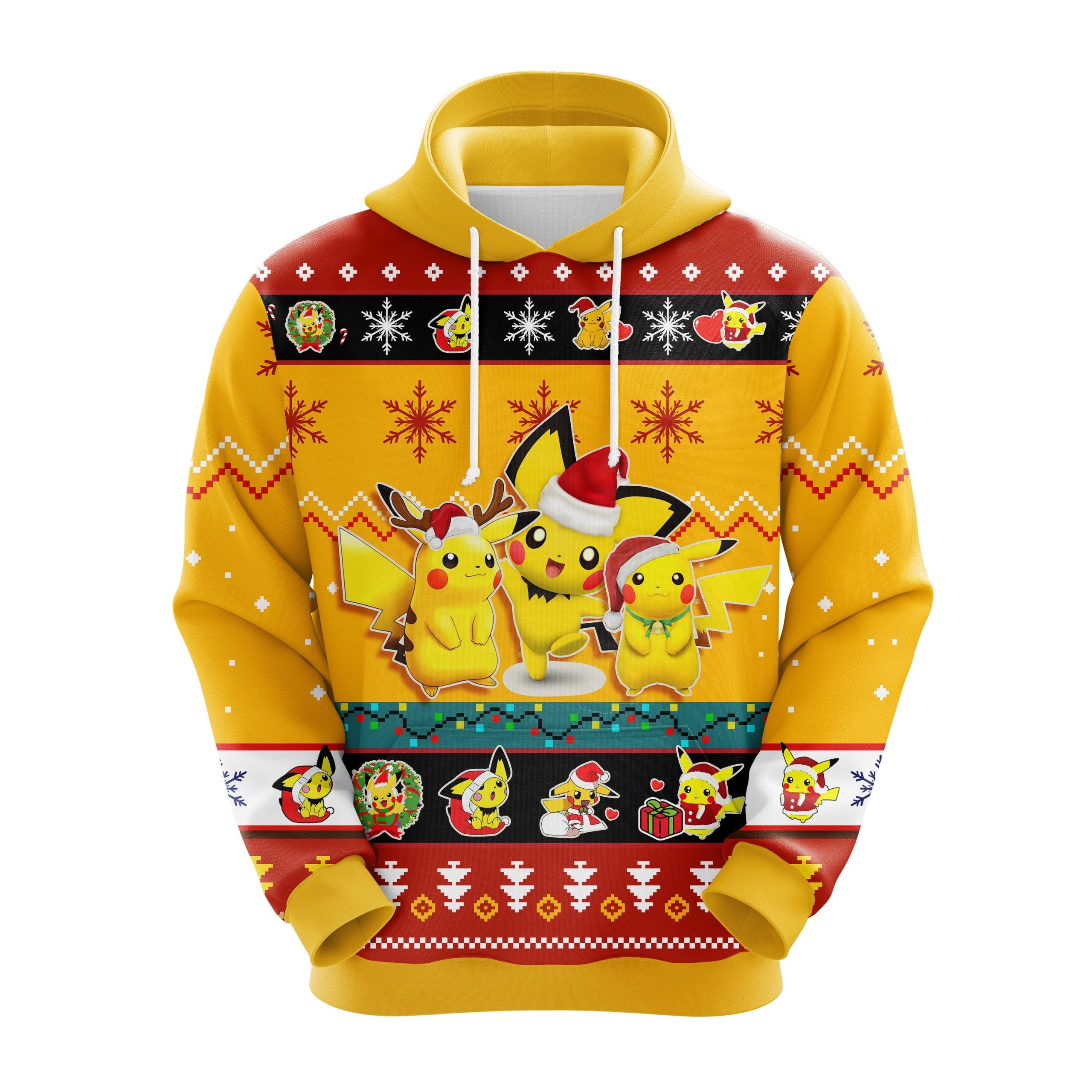 Pikachu 1 Christmas Noel Mc Ugly Hoodie Amazing Gift Idea Thanksgiving Gift