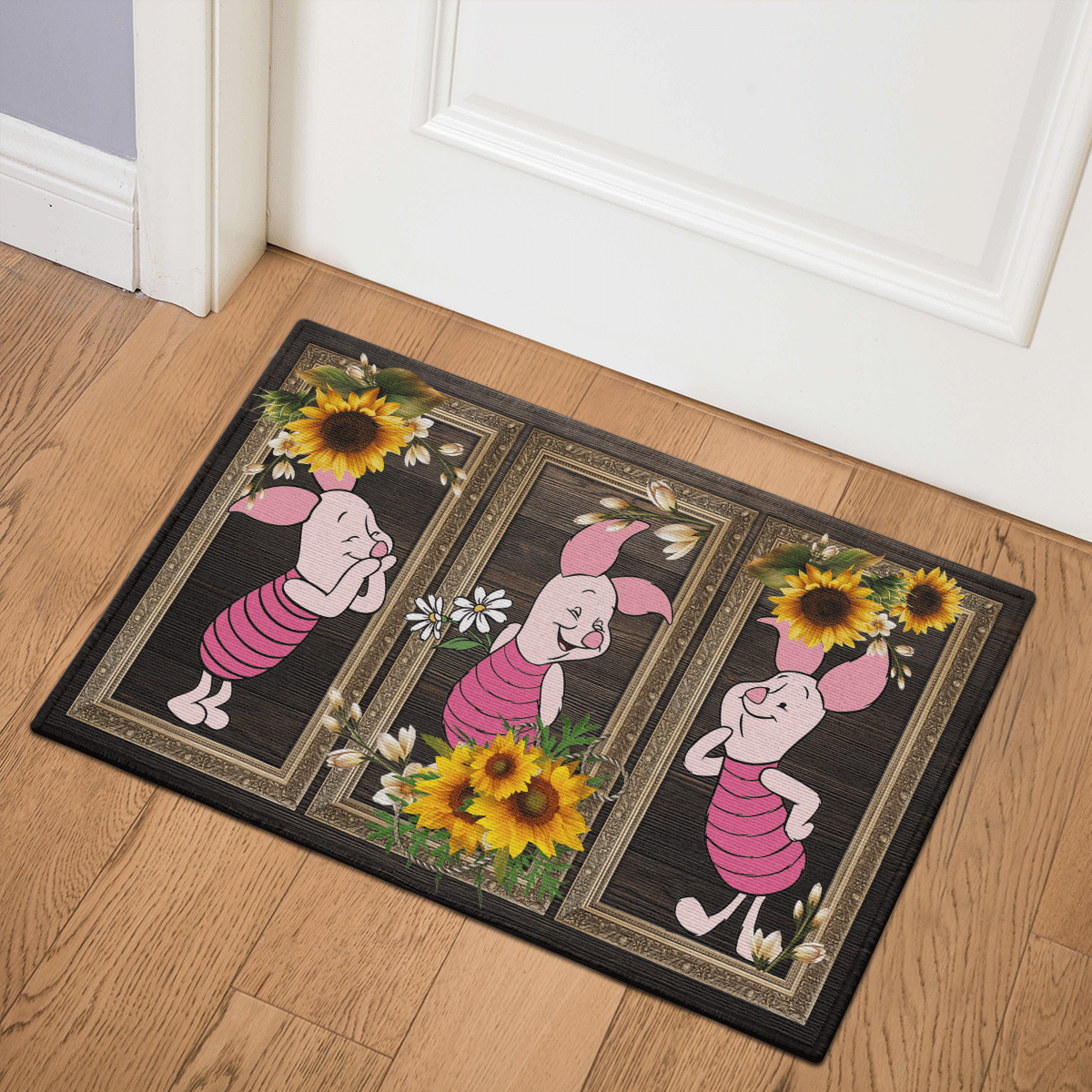 Piglet Sunflower Door Mat Bathroom Mats Home Decor