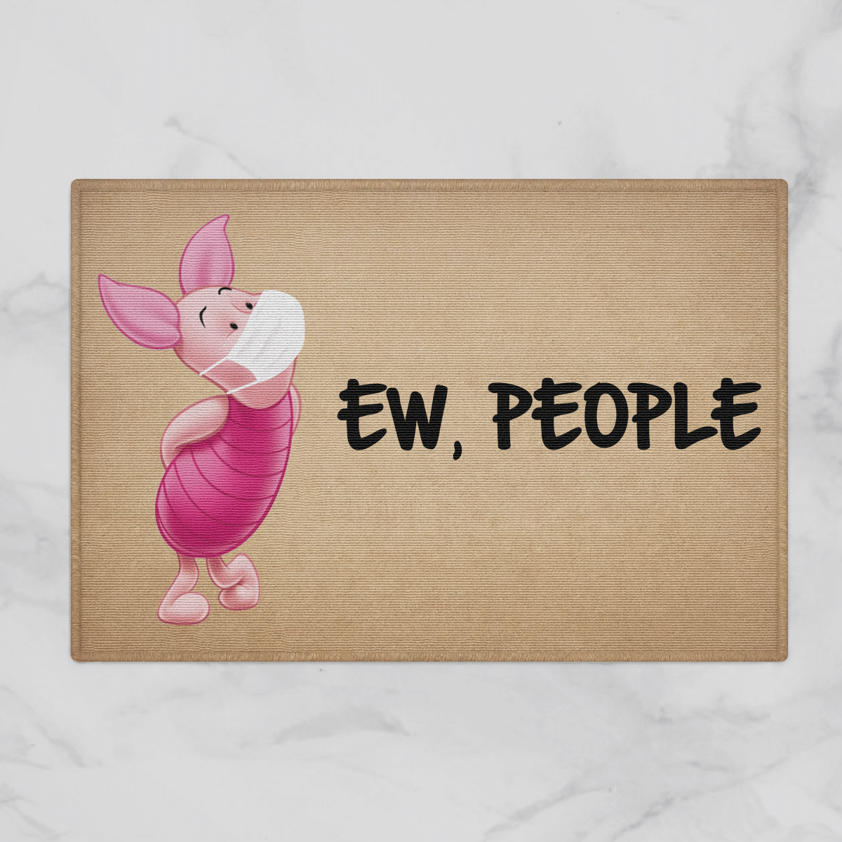 Piglet Winnie the Pooh Ew People Door Mats Home Decor