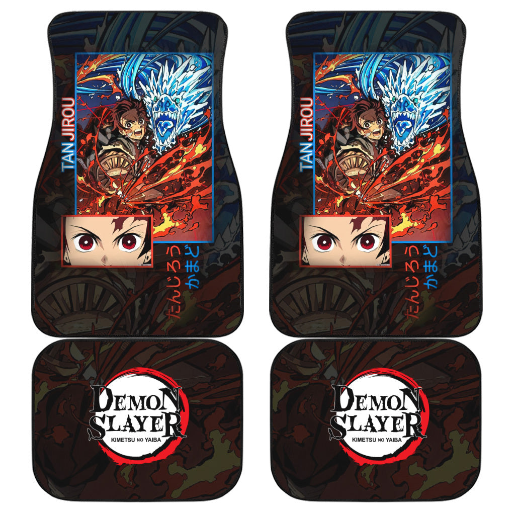 Kamado Tanjiro Car Floor Mats Custom Demon Slayer Anime Car Accessories