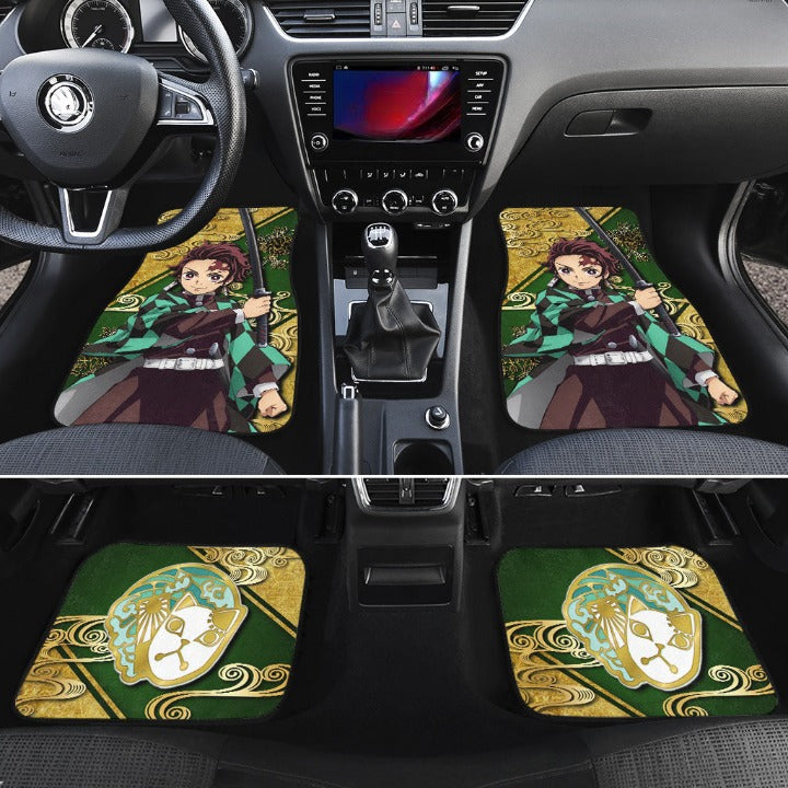 Demon Slayer Tanjiro Kamado Car Floor Mats Anime Car Accessories