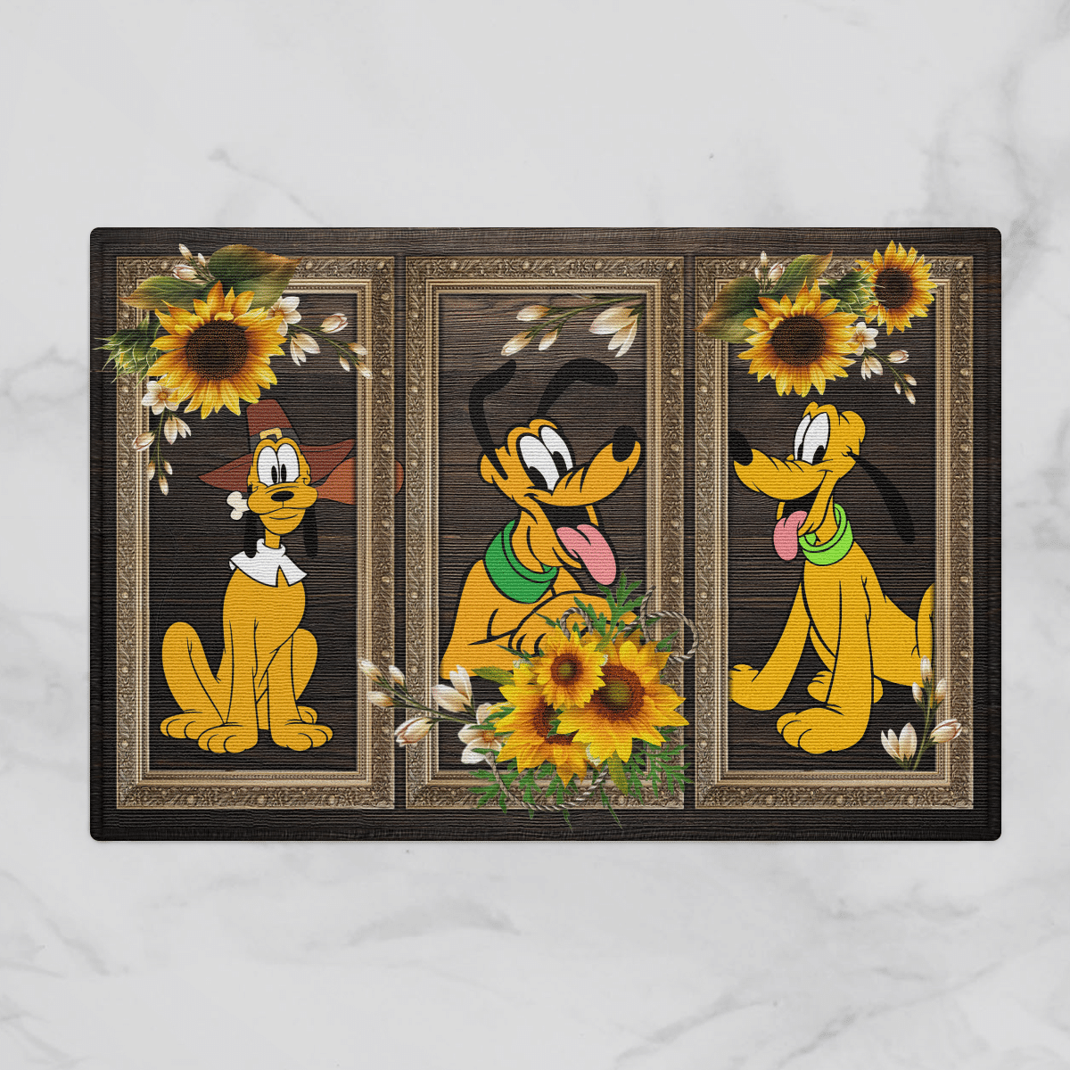 Pluto Sunflower Door Mats Home Decor