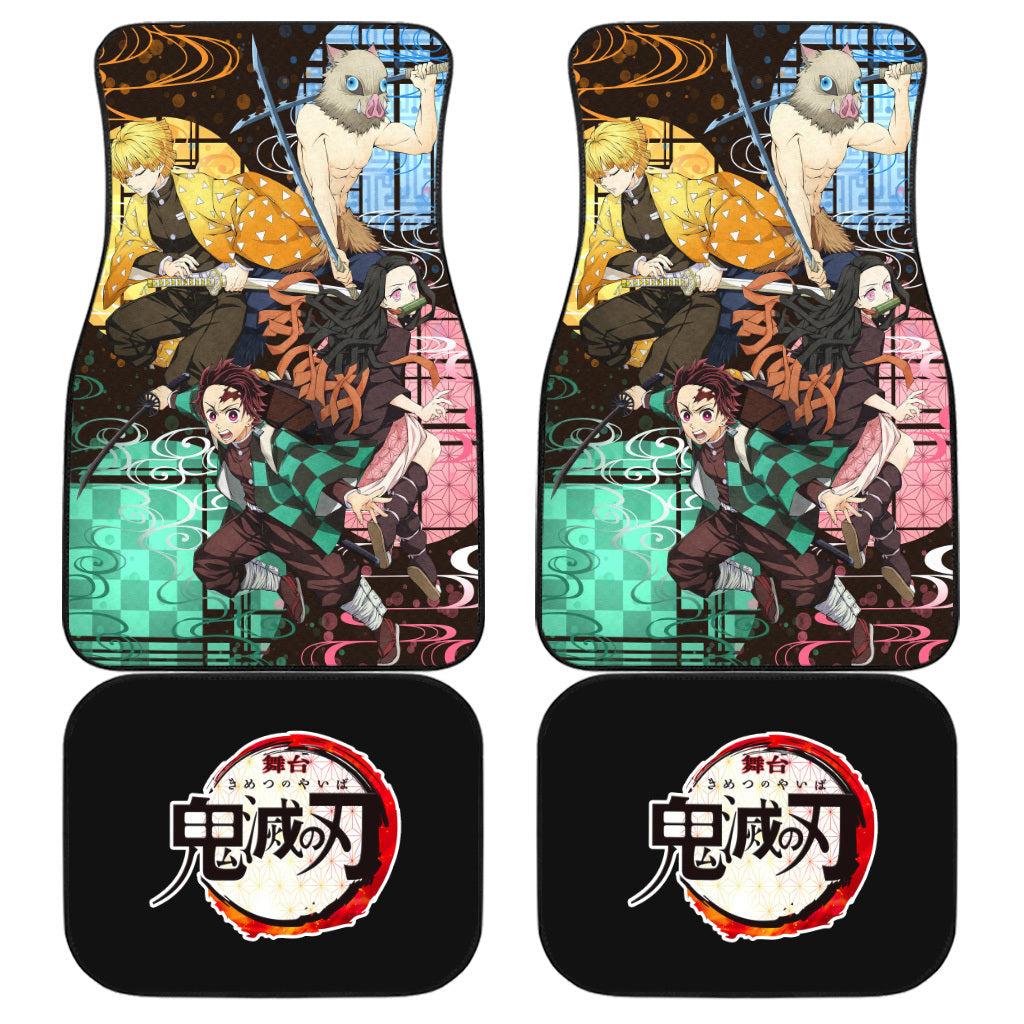 Main Character Car Floor Mats Custom Demon Slayer Anime Car Accessories