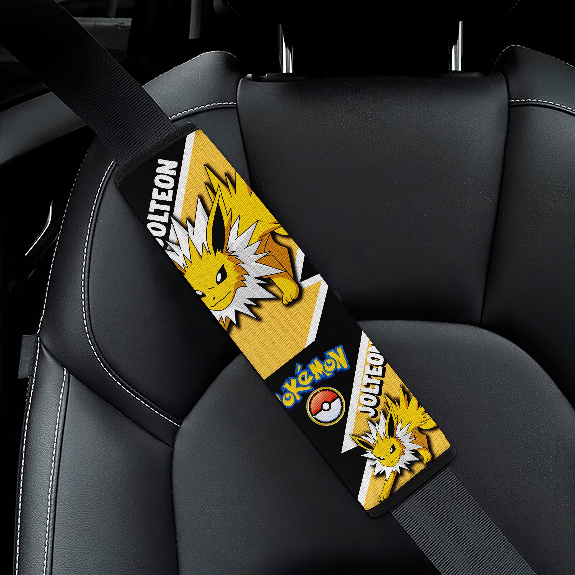 Jolteon seat belt covers Anime Pokemon Custom Car Accessories