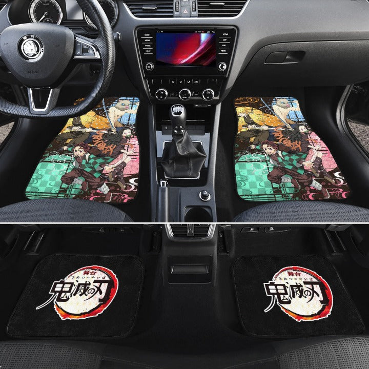 Main Character Car Floor Mats Custom Demon Slayer Anime Car Accessories