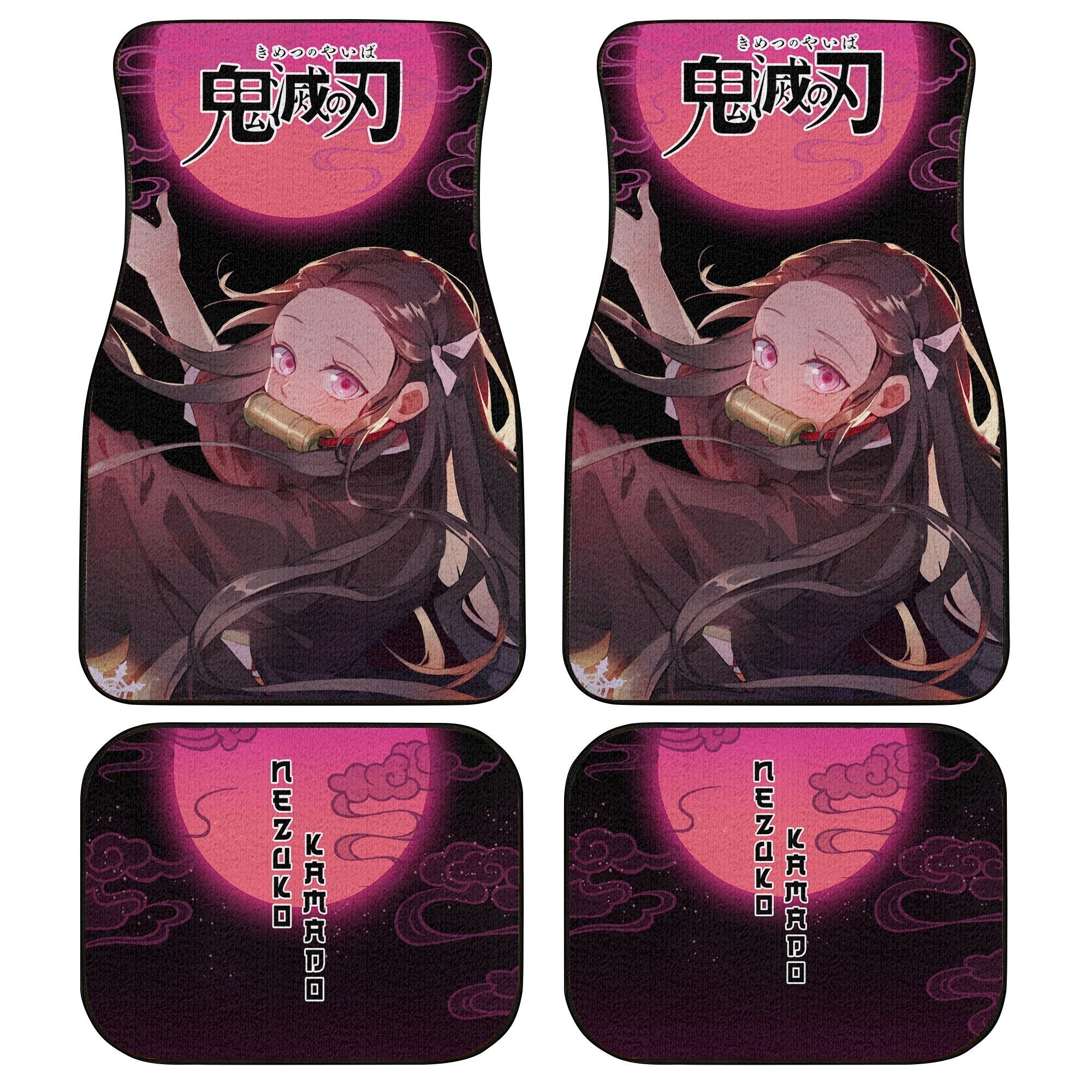 Demon Slayers Car Foor Mats Nezuko Anime Car Accessories