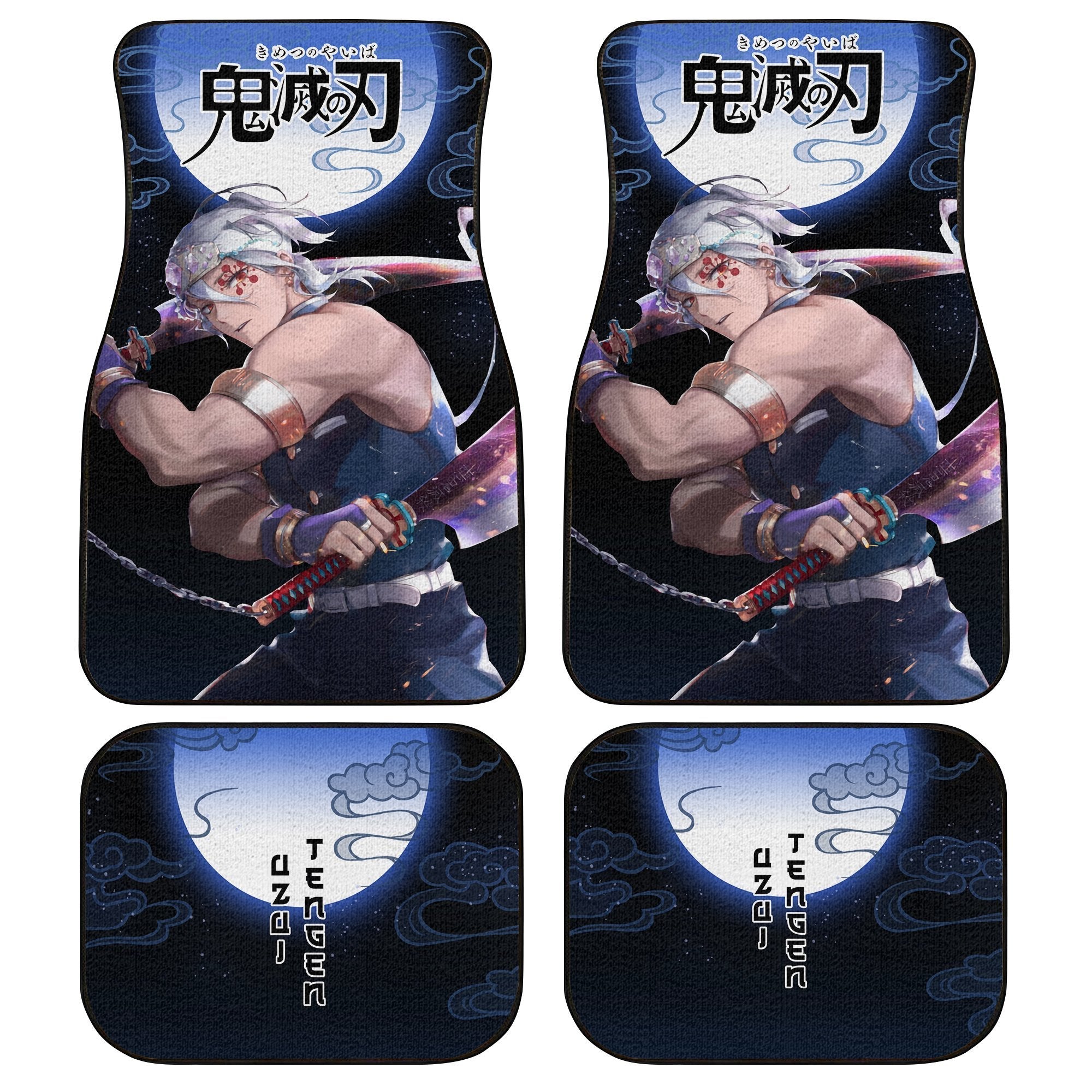 Demon Slayers Anime Car Floor Mats Tengen Uzui Kimetsu no Yaiba Car Accessories