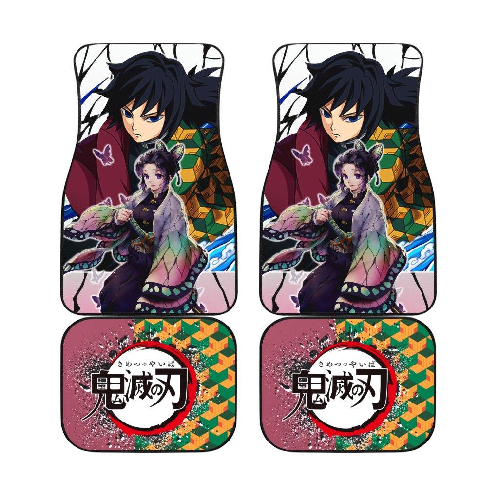 Demon Slayers Giyuu And Shinobu Car Floor Mats Anime Car Accessories