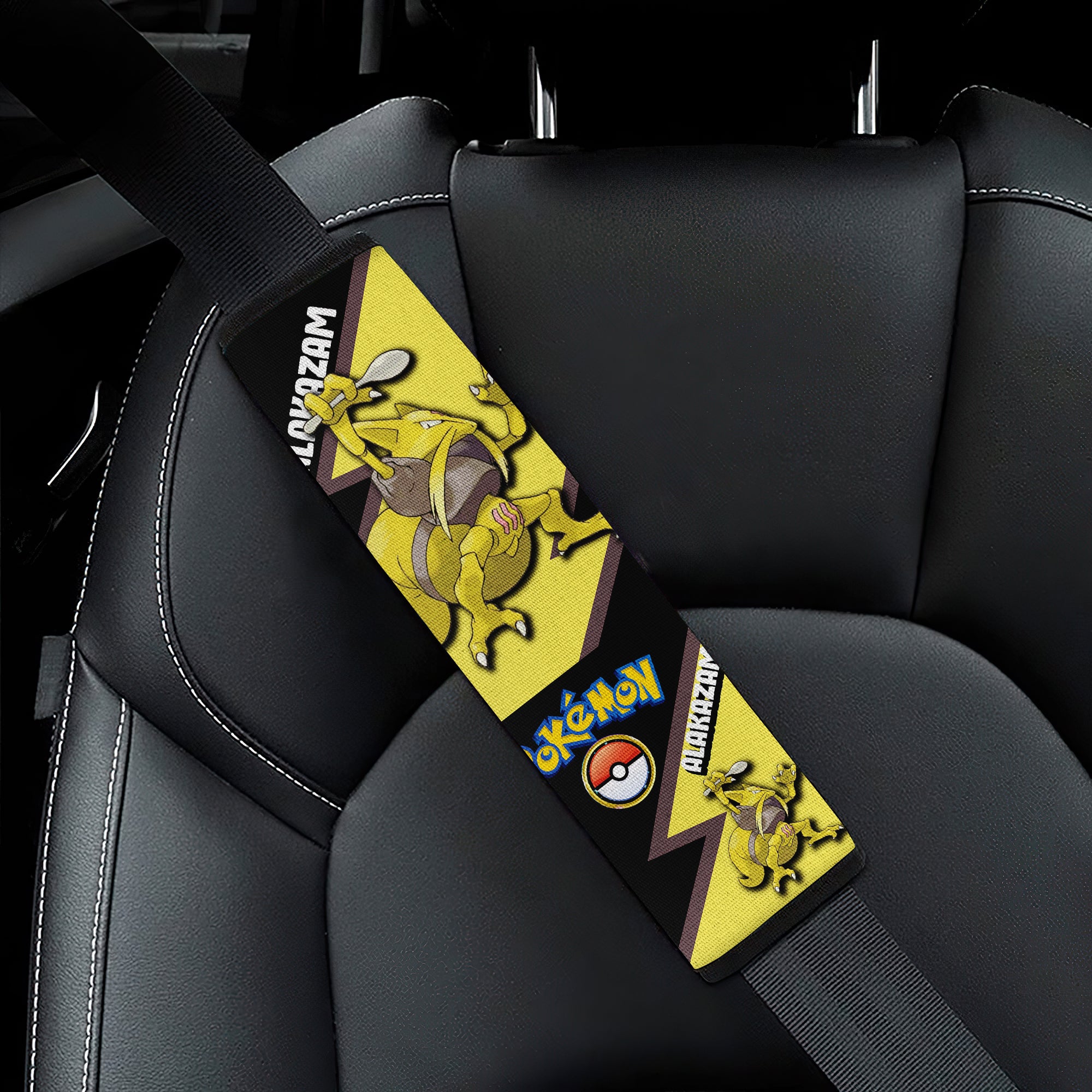 Alakazam car seat belt covers Anime Pokemon Custom Car Accessories