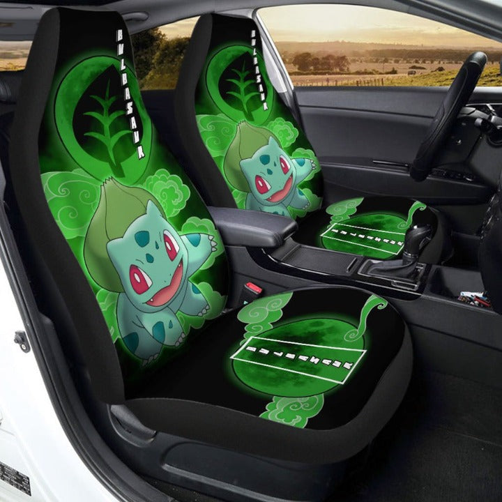 Custom Pokemon Bulbasaur Anime Car Seat Covers