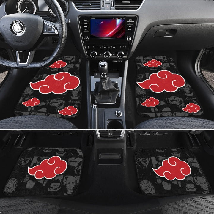 Akatsuki Cloud Car Floor Mats Naruto Car Accessories