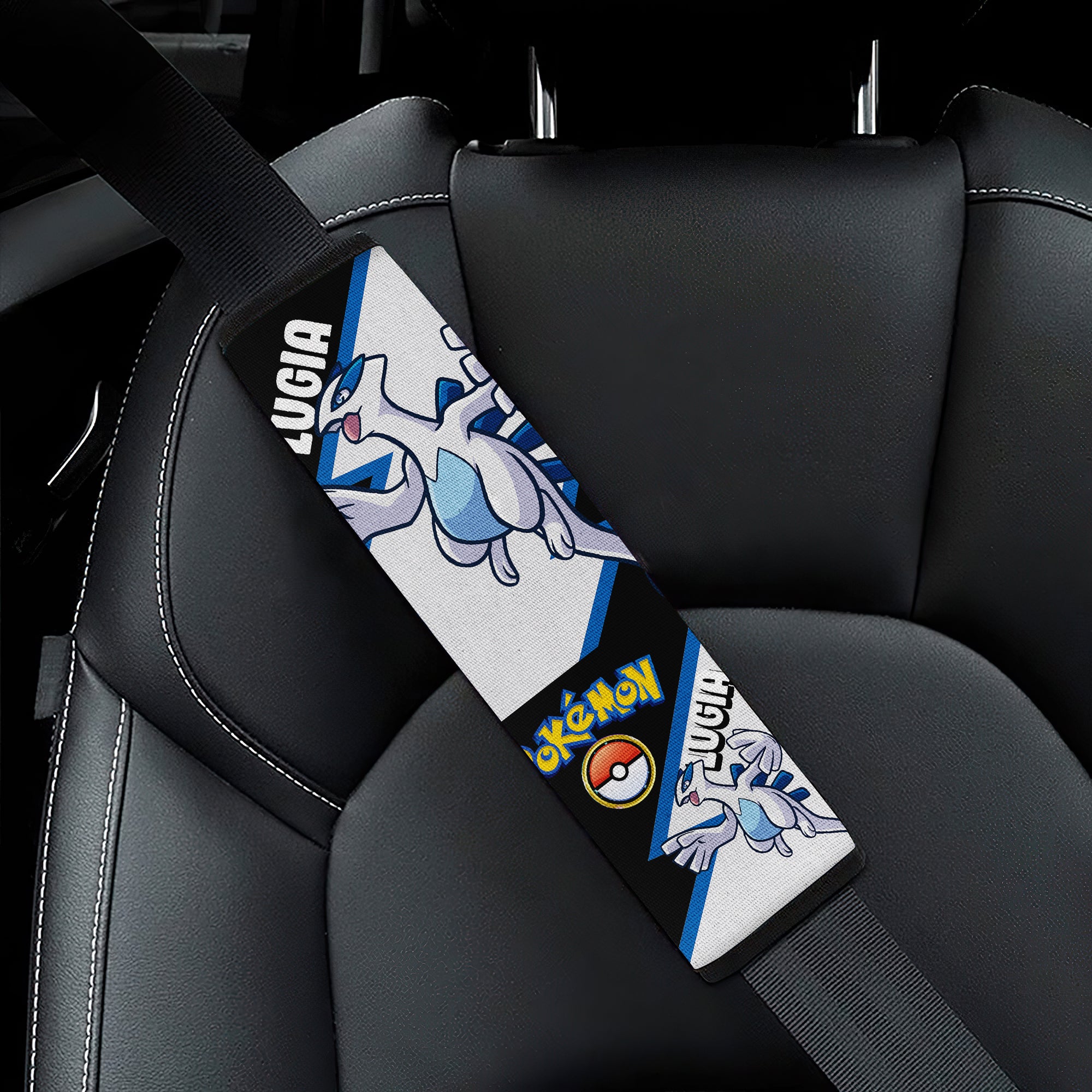 Lugia car seat belt covers Anime Pokemon Custom Car Accessories