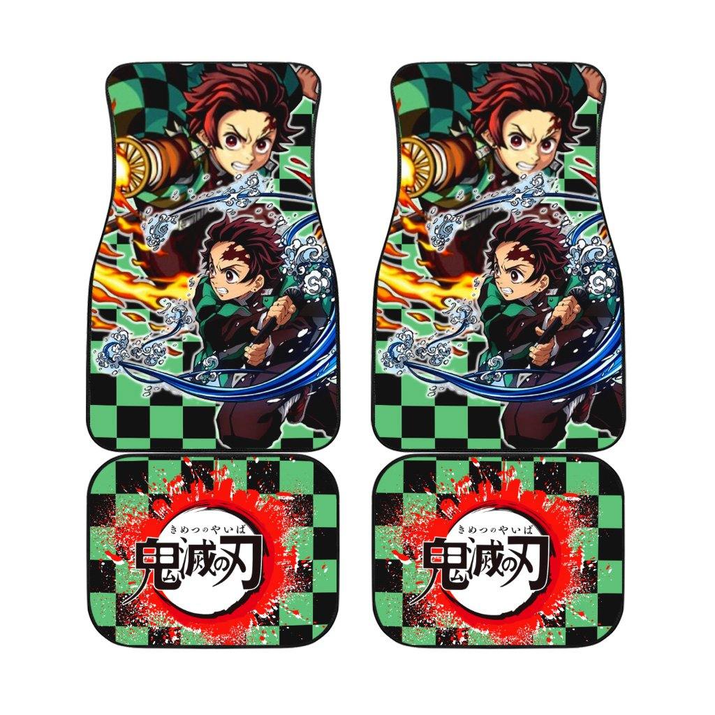 Demon Slayers Car Floor Mats Tanjiro Kamado Anime Car Accessories