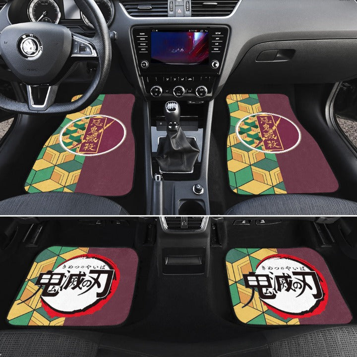 Giyuu Demon Slayers Car Floor Mats Anime Car Accessories