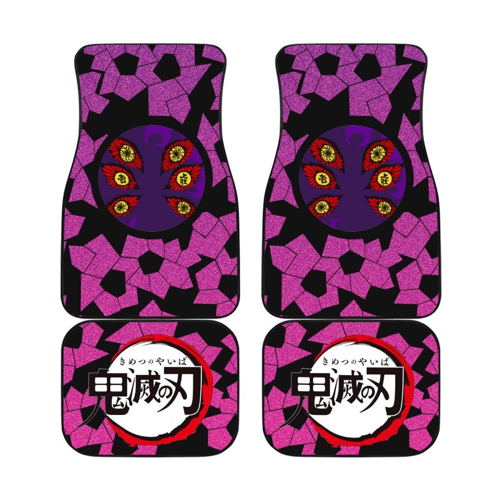 Kokushibo Demon Slayers Car Floor Mats Anime Car Accessories