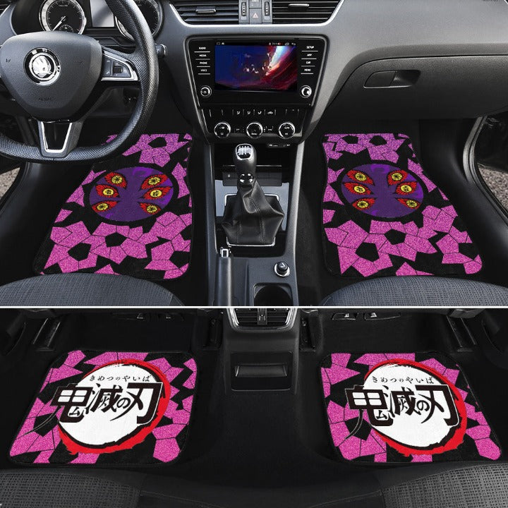 Kokushibo Demon Slayers Car Floor Mats Anime Car Accessories