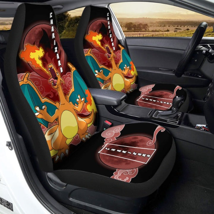 Custom Pokemon Charizard Anime Car Seat Covers