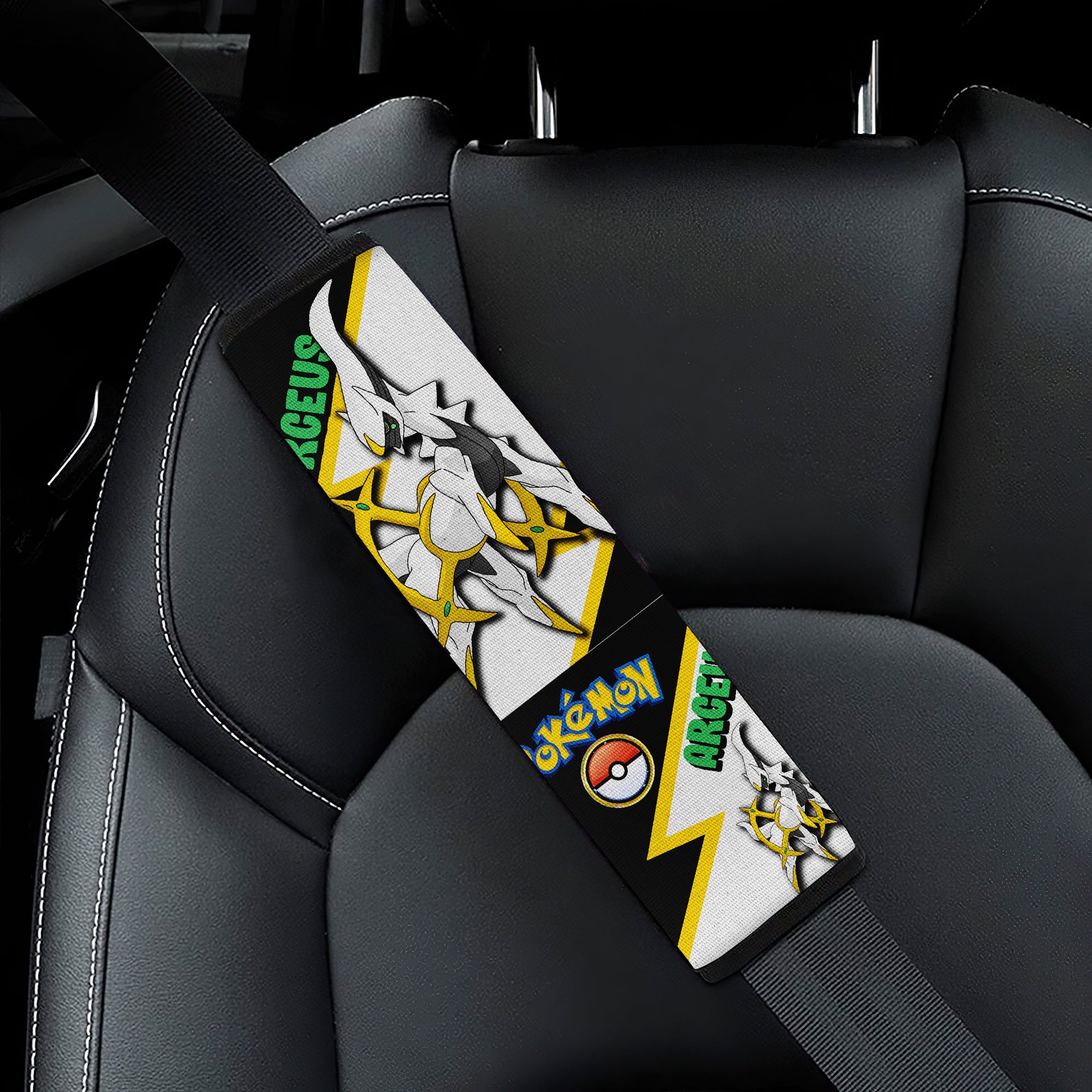 Arceus car seat belt covers Anime Pokemon Custom Car Accessories