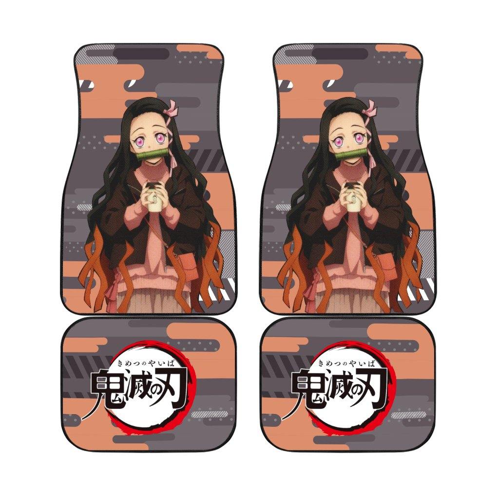 Nezuko Car Floor Mats Demon Slayers AnimeCar Accessories