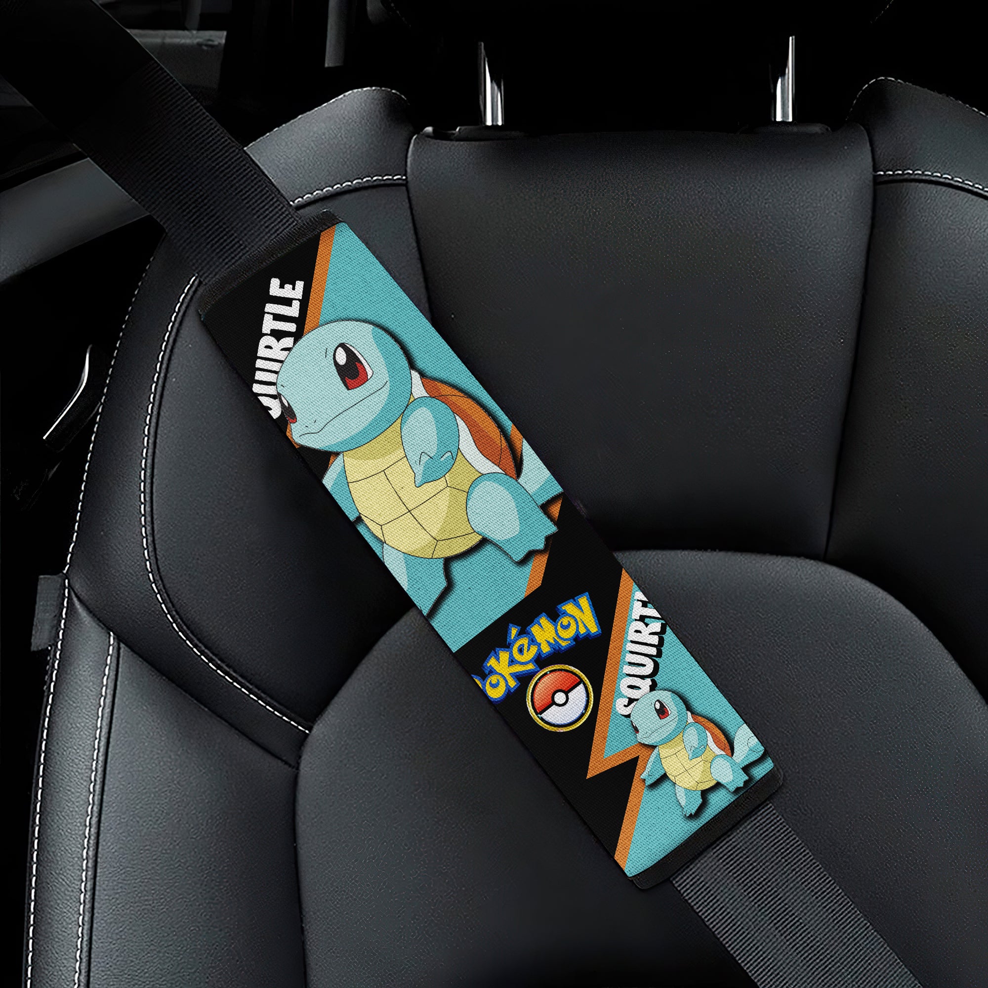 Squirtle car seat belt covers Anime Pokemon Custom Car Accessories