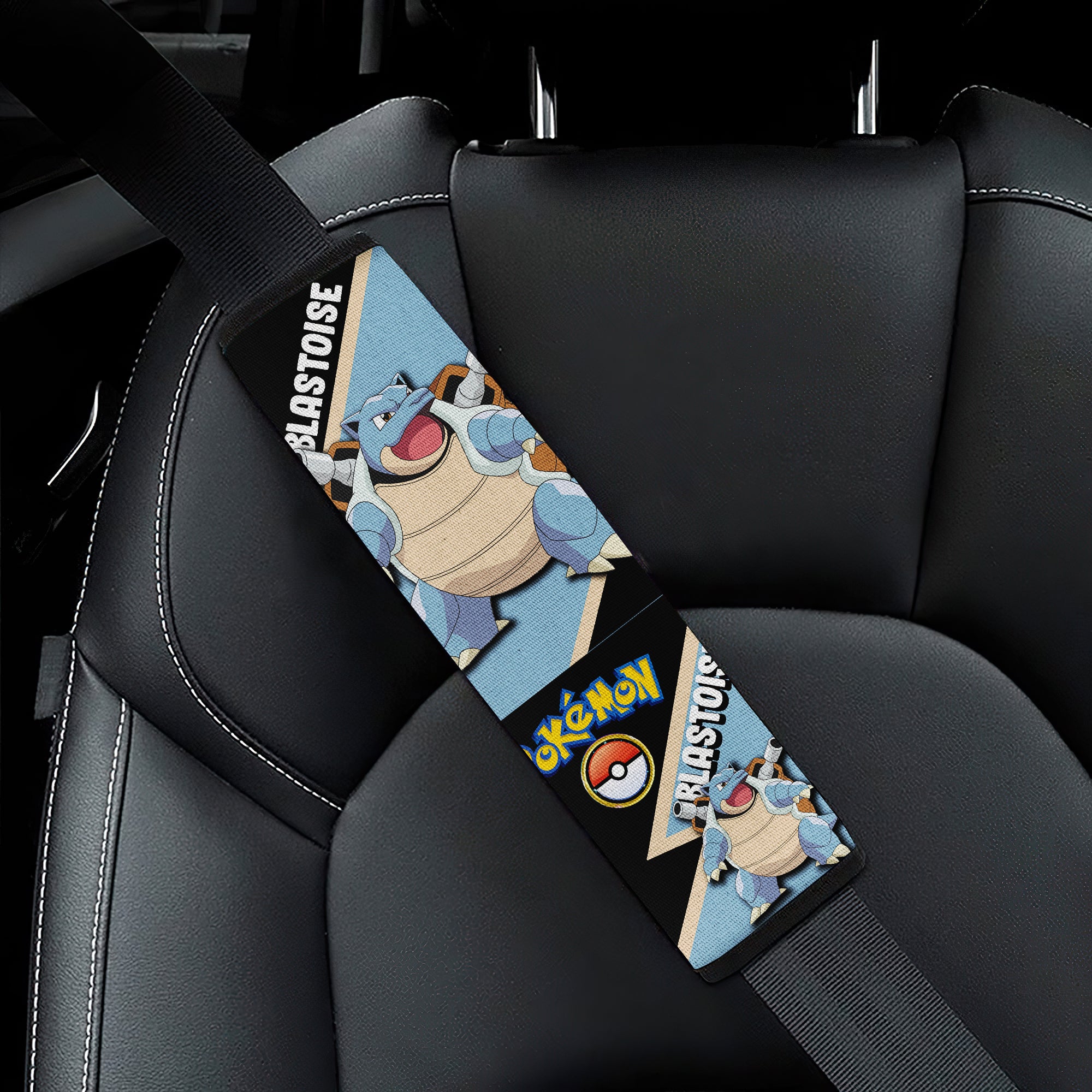 Blastoise car seat belt covers Anime Pokemon Custom Car Accessories