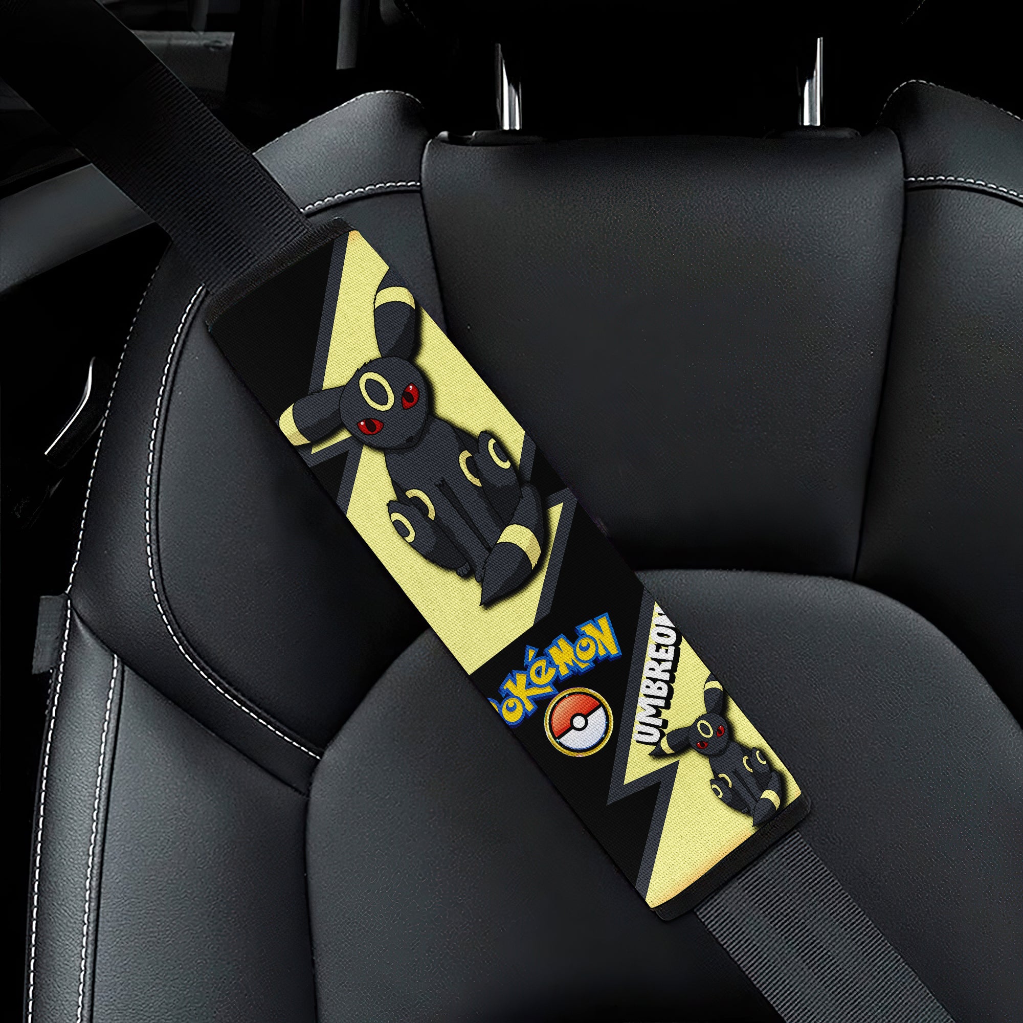 Umbreon car seat belt covers Anime Pokemon Custom Car Accessories