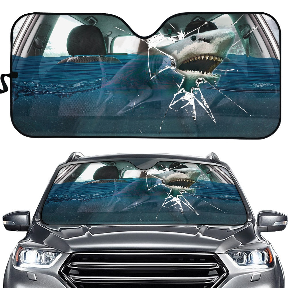 Custom Shark Car Auto Sunshades