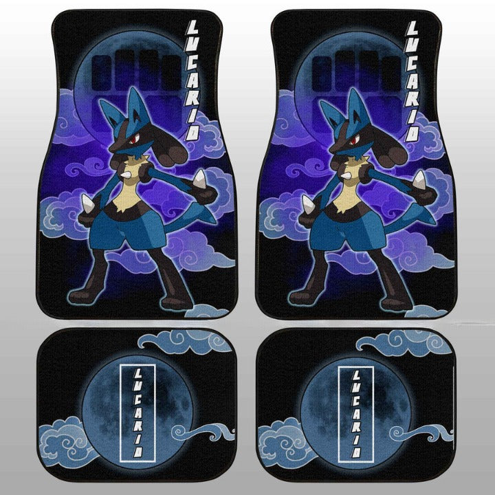 Lucario Car Floor Mats Custom Pokemon Anime Car Accessories