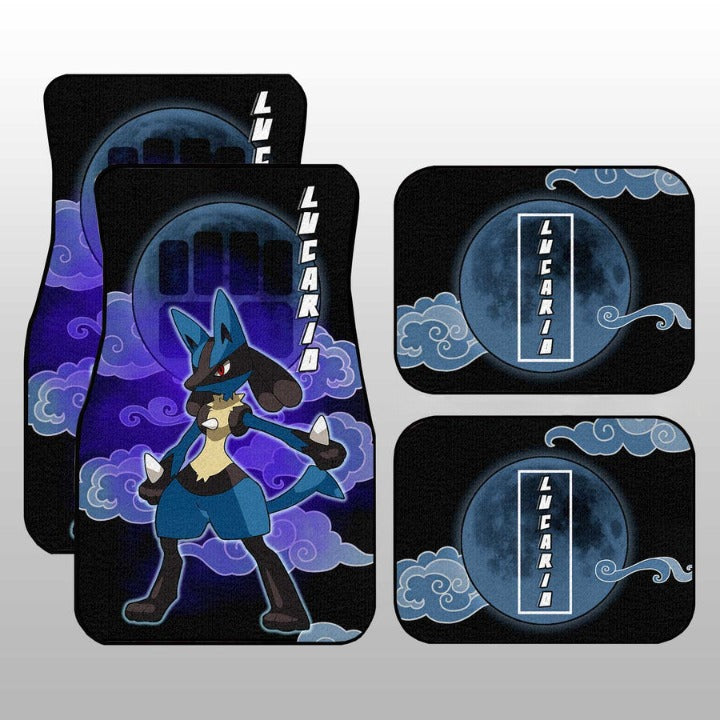 Lucario Car Floor Mats Custom Pokemon Anime Car Accessories