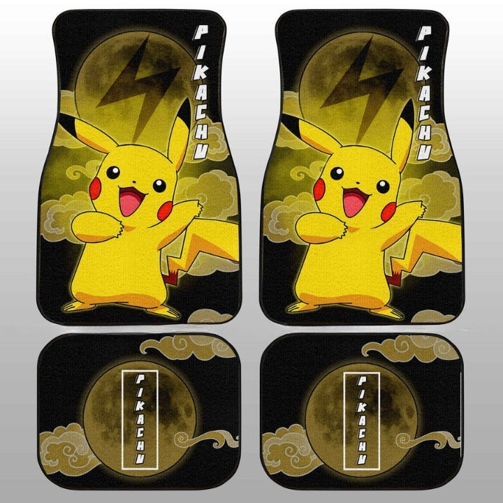 Pikachu Car Floor Mats Custom Pokemon Anime Car Accessories