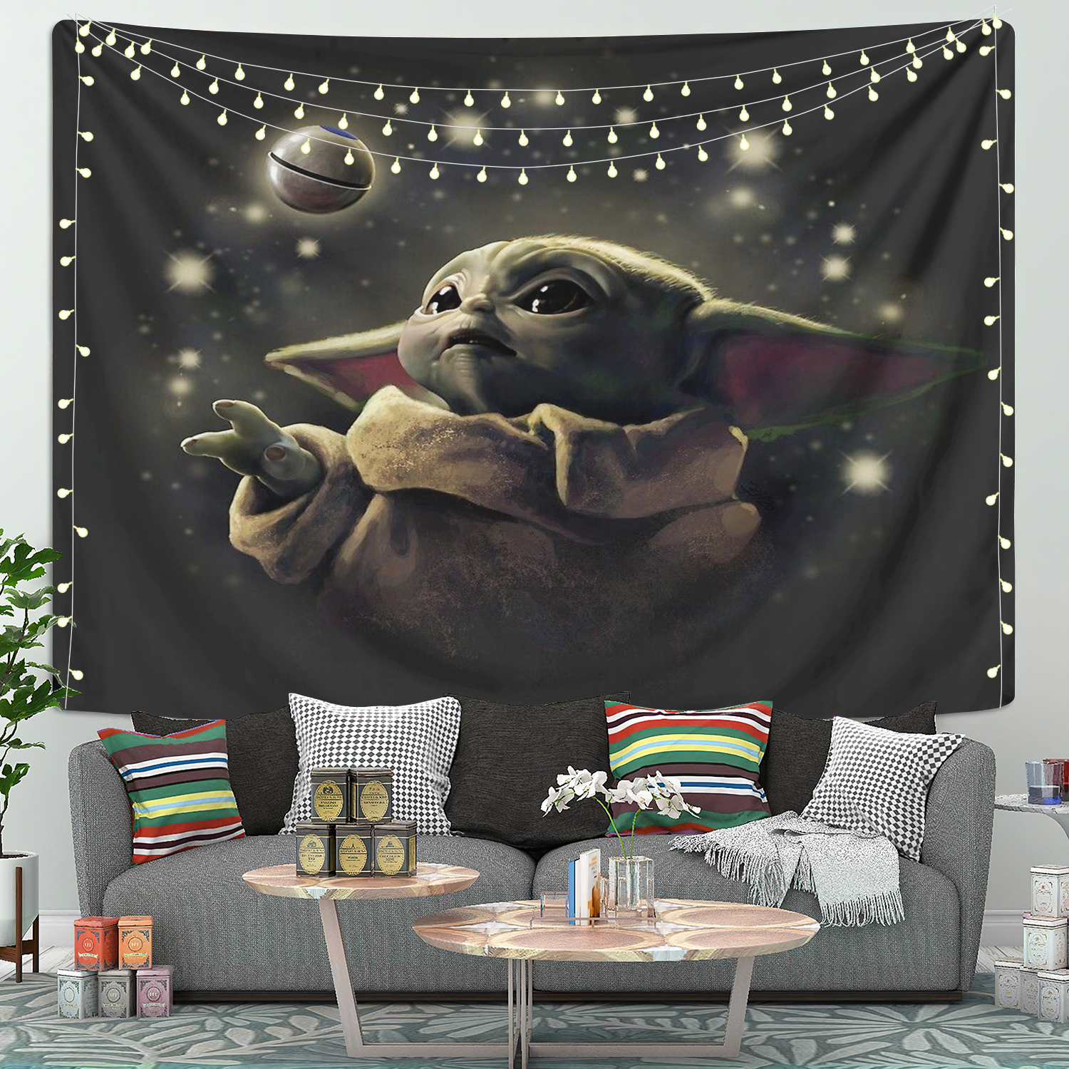 Baby Yoda Tapestry Room Decor
