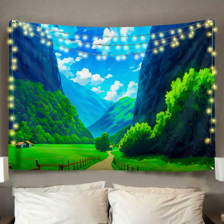 Beautiful Valley Tapestry Room Decor