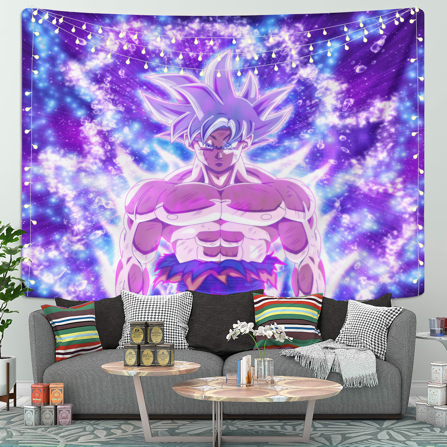 Dragon Ball Goku Ultra Instinct Anime Tapestry Room Decor