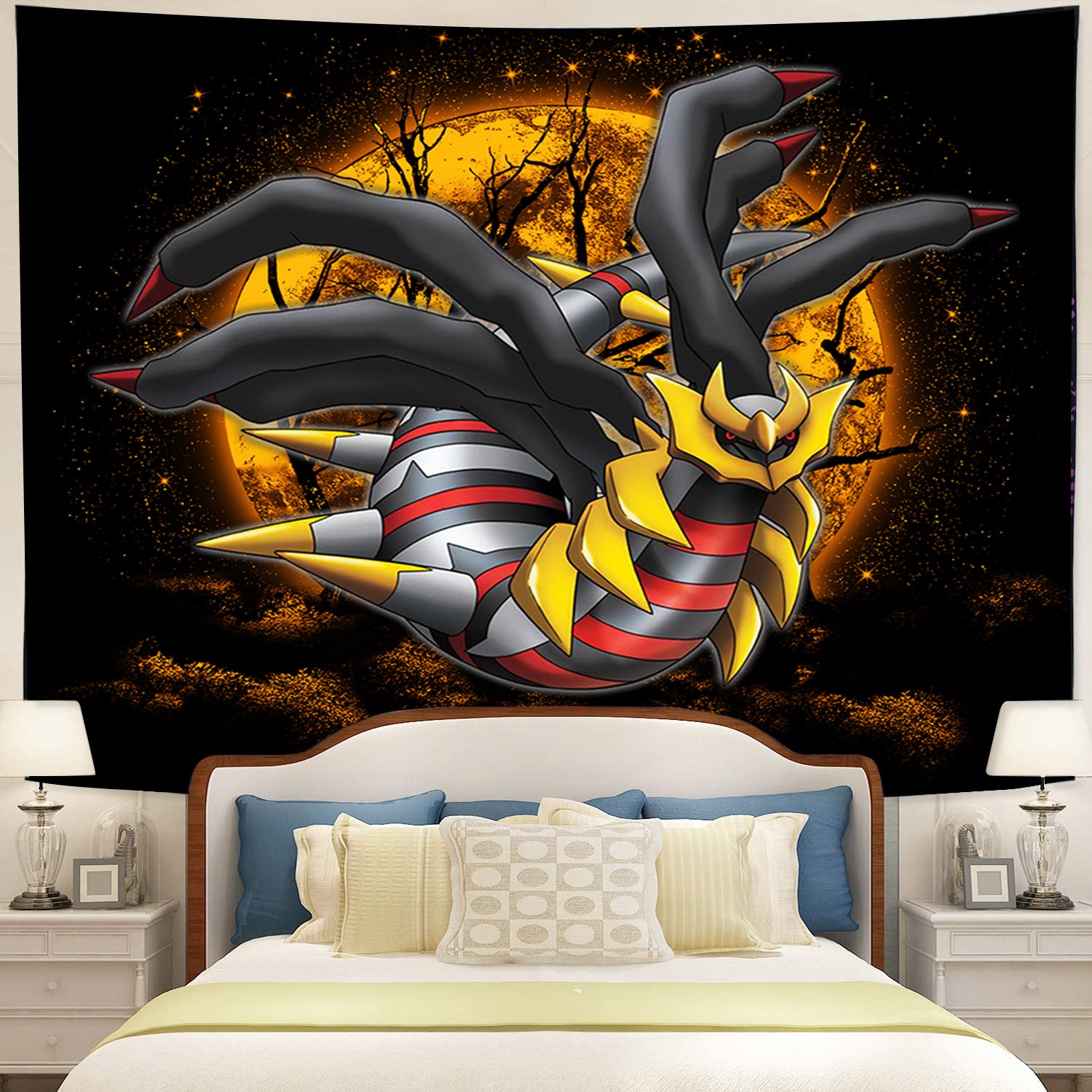 Giratina Pokemon Moonlight Tapestry Room Decor