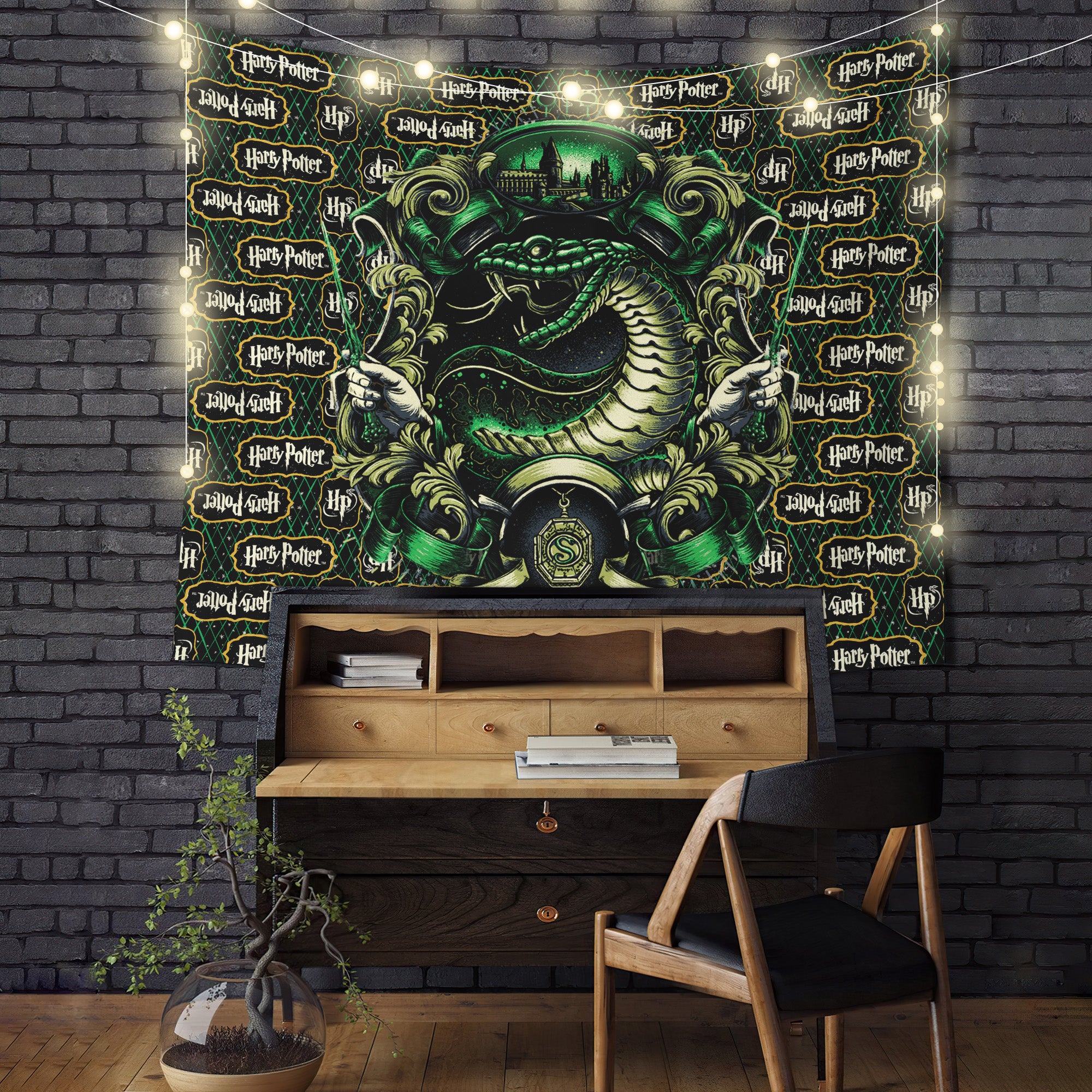 Harry Potter Slytherin Style 1 Tapestry Room Decor