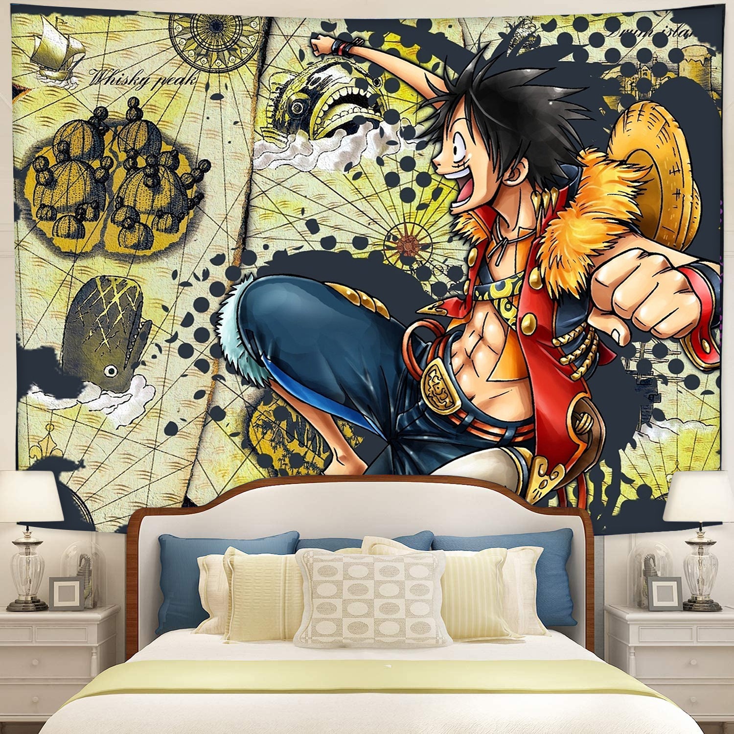 Monkey D. Luffy One Piece Tapestry Room Decor