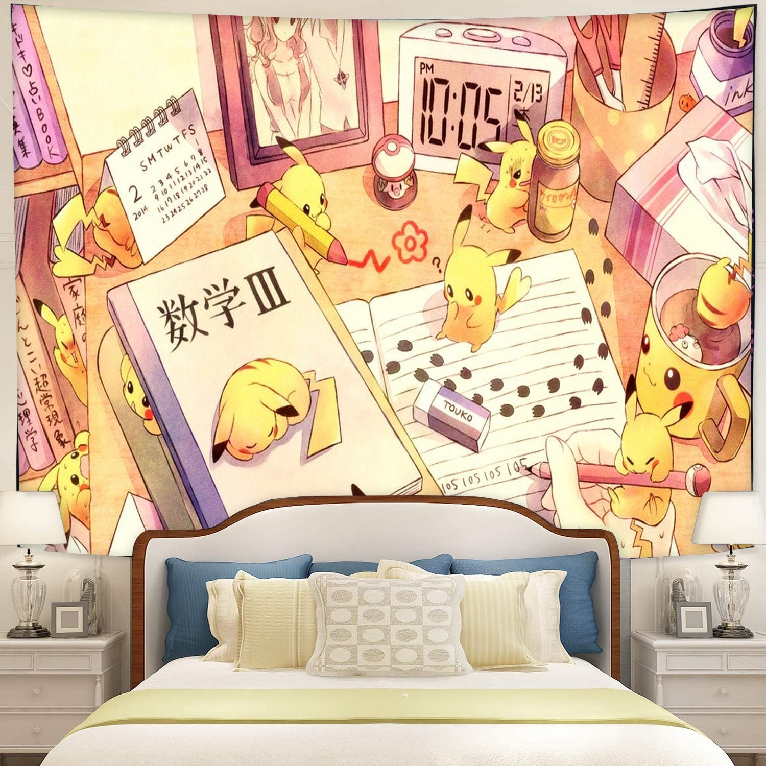 Pikachu Pokemon Anime Tapestry Room Decor