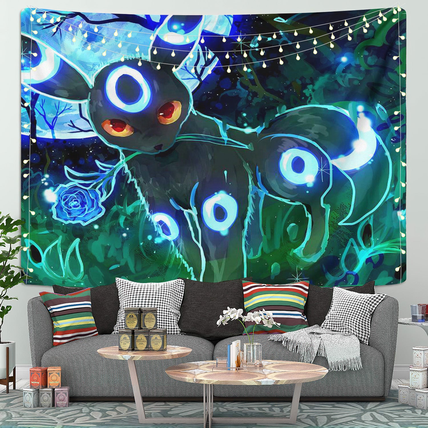Pokemon Umbreon Tapestry Room Decor