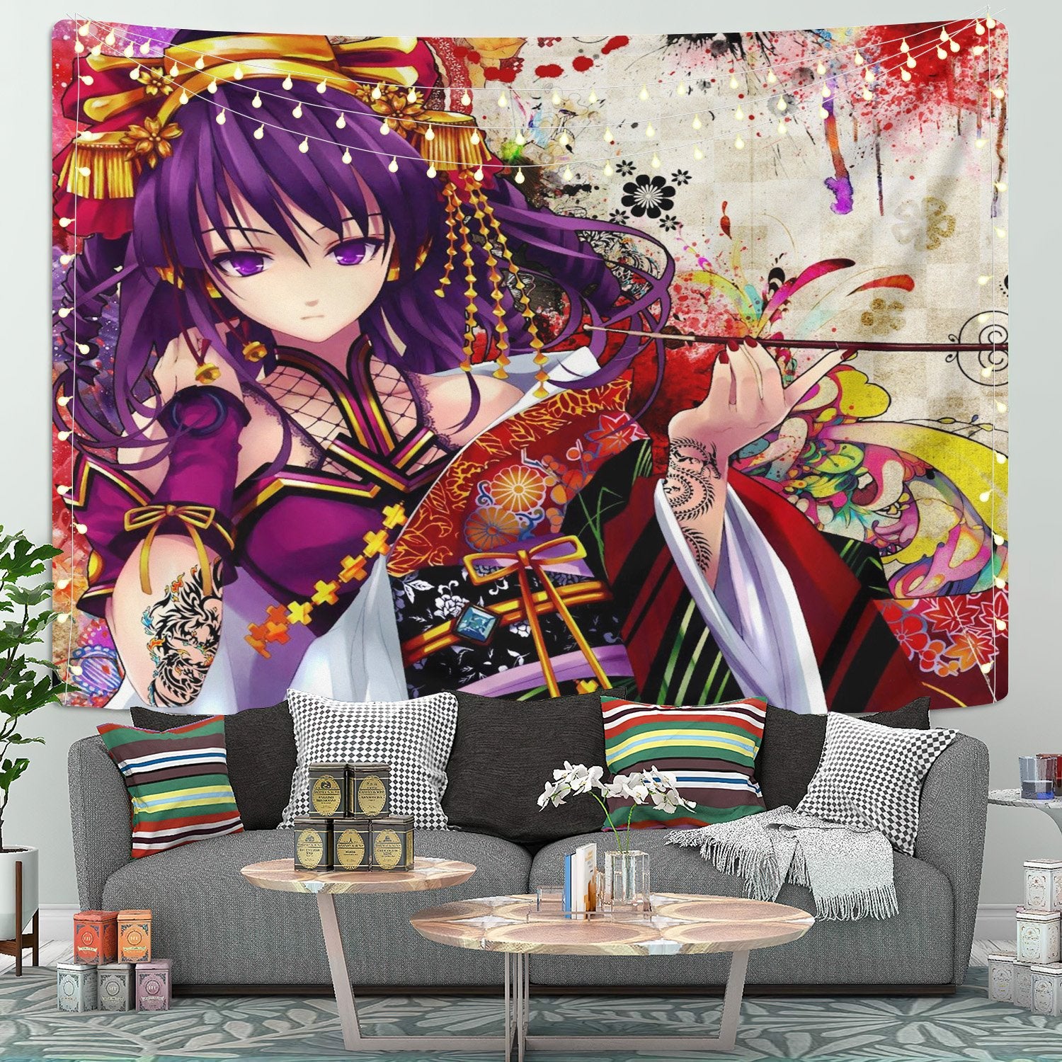 Anime Girl Tapestry Room Decor