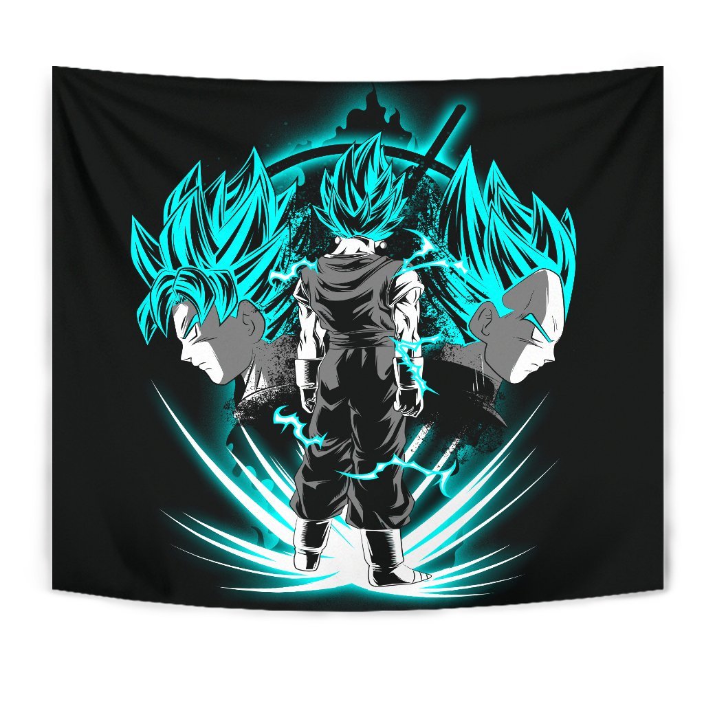 Dragon Ball Goku Vegeta Blue Tapestry Room Decor