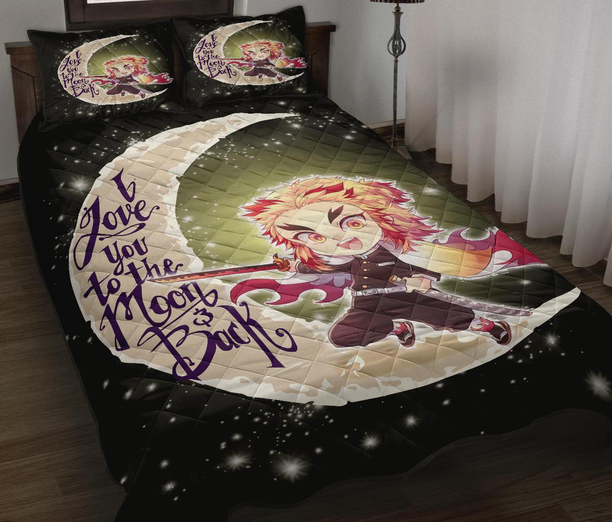 Demon Slayer Anime Chibi Moon Quilt Bed Sets