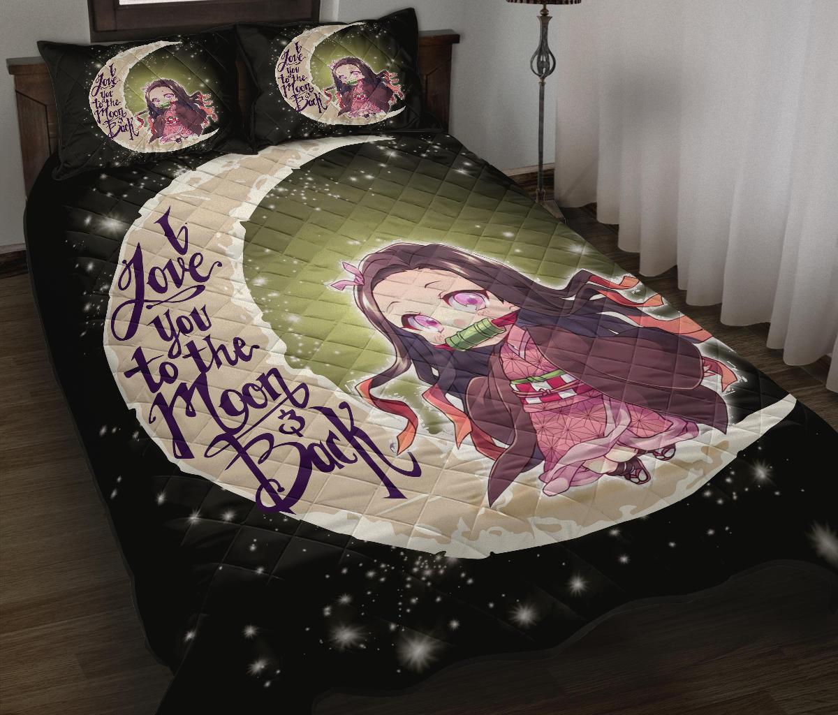 Demon Slayer Cute Anime Moon Quilt Bed Sets
