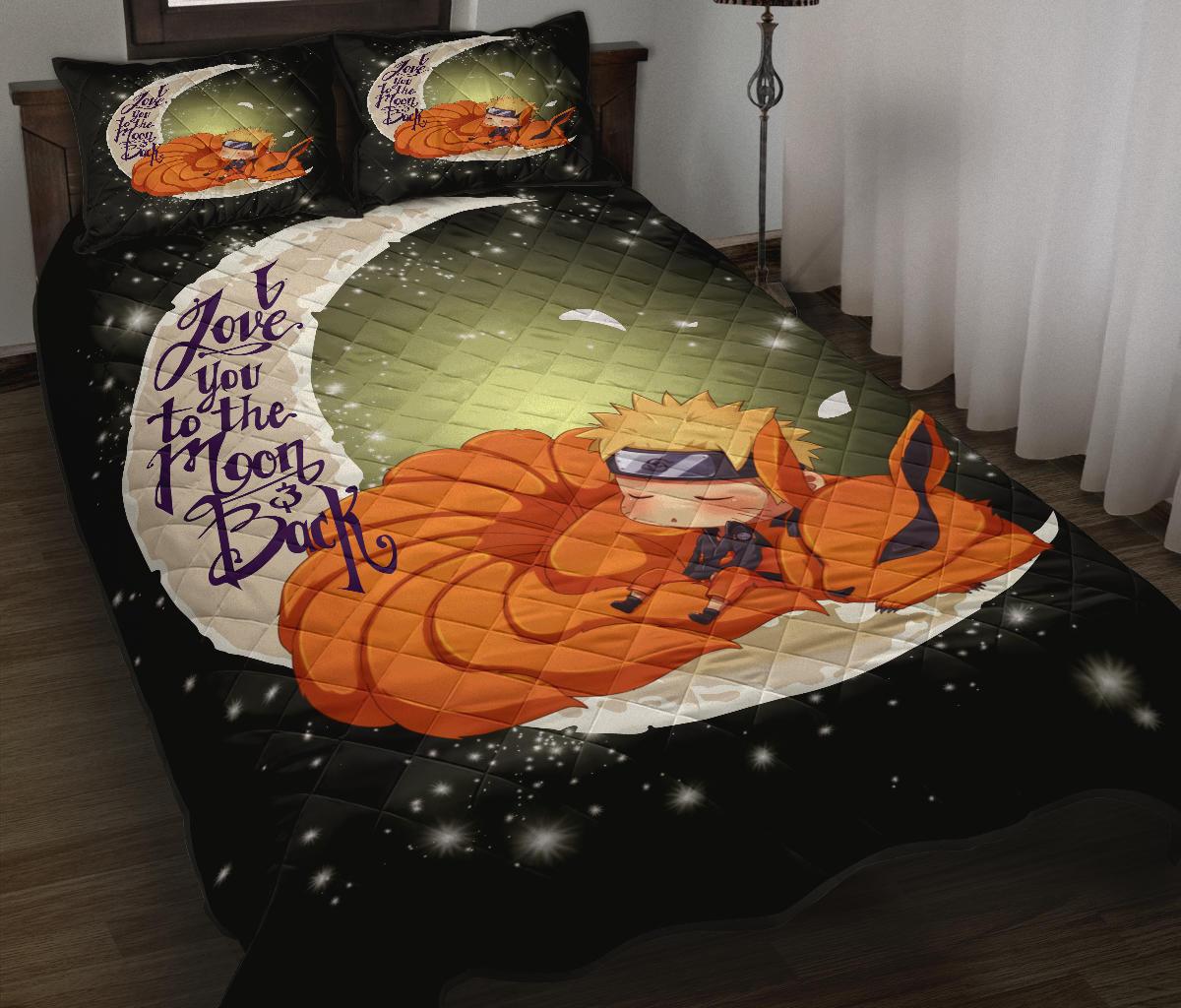Naruto To The Moon Quilt Bed Sets