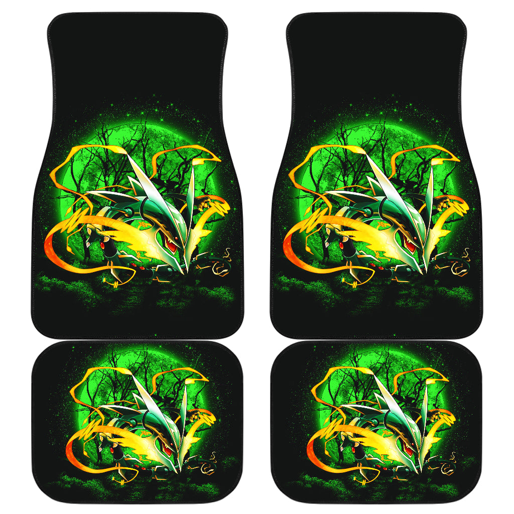 Mega X Rayquaza Moonlight Car Floor Mats Anime Car Accessories