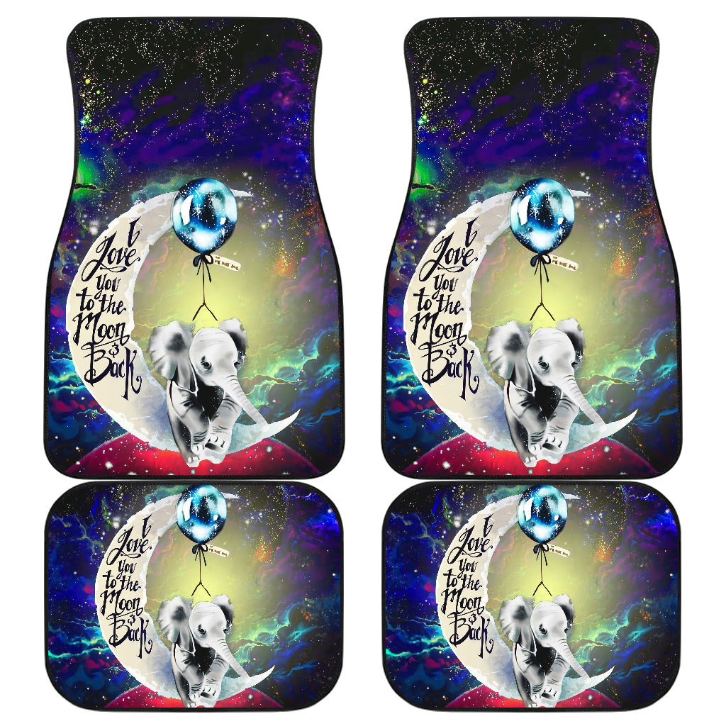 Elephant Love You To The Moon Galaxy Car Mats