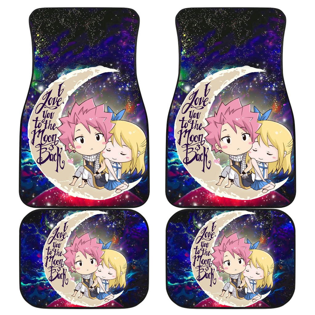 Natsu Fairy Tail Anime Love You To The Moon Galaxy Car Mats