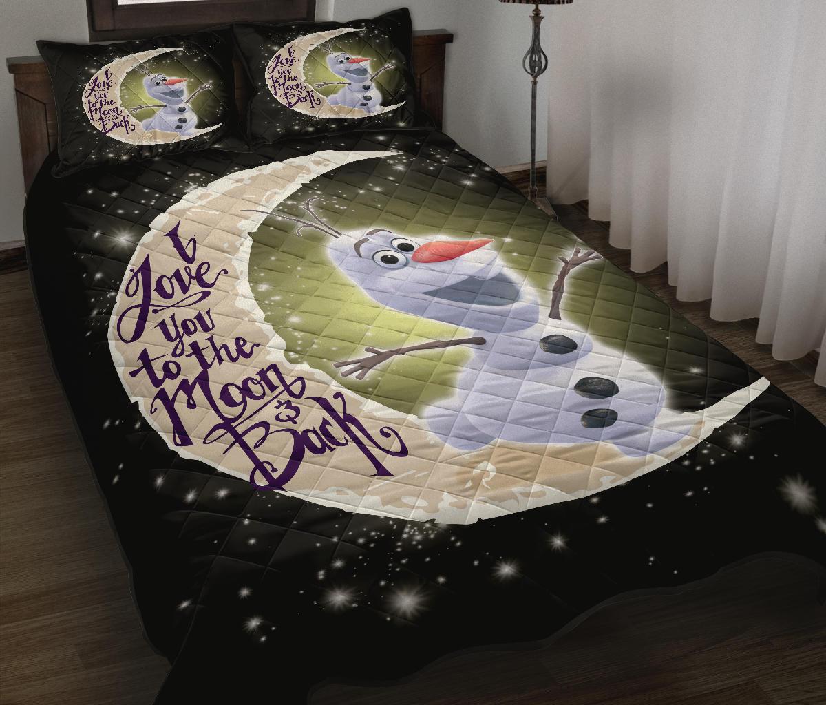 Olaf To The Moon New Quilt Bed Sets