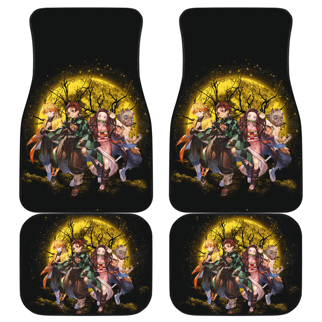 Moon Demonslayer Background Moonlight Car Floor Mats Anime Car Accessories