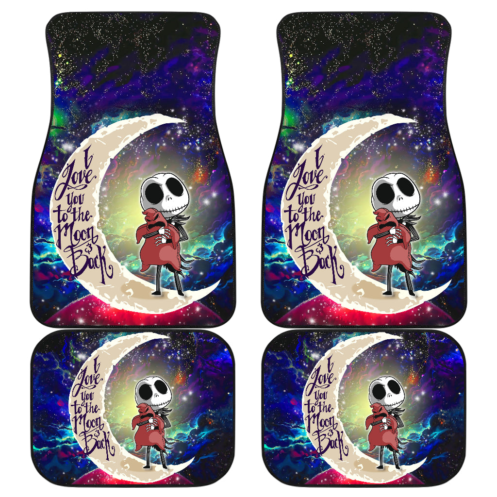Jack Skellington Nightmare Before Christmas Love You To The Moon Galaxy Car Mats